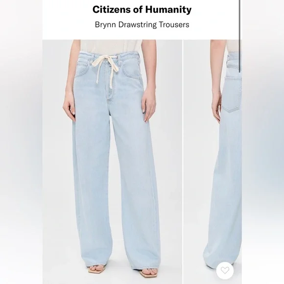 Citizens of Humanity Brynn Drawstring Jeans NWT - Picture 5 of 5